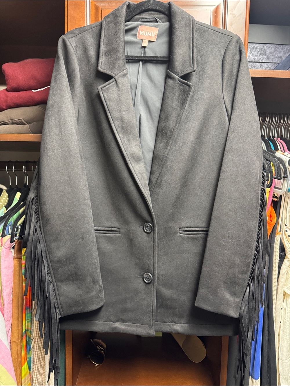 Show Me Your MuMu Black  Sierra Fringe Jacket